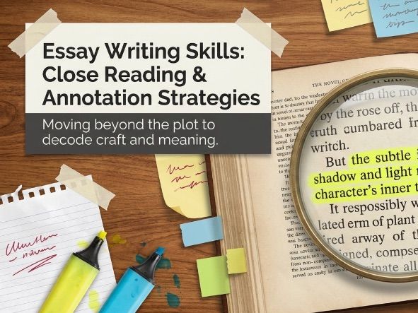 Essay Writing Skills: Close Reading & Annotation Strategies | Self-Paced Study