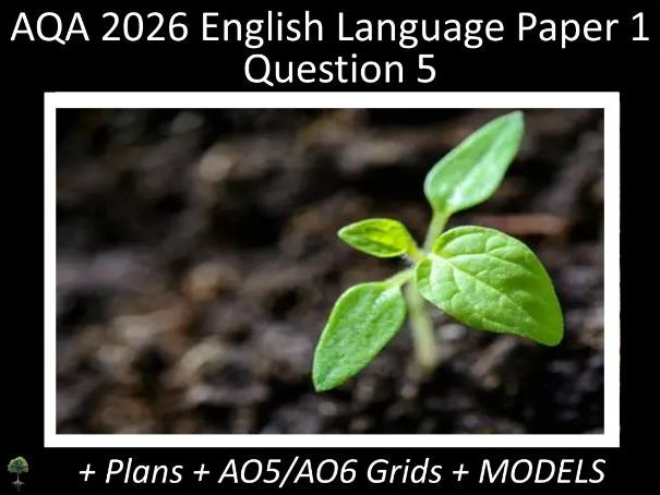 Five Question 5 - AQA 2026 English Language Paper 1| Plans, AO Grids ...