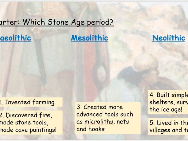 Bronze age and artefacts lesson