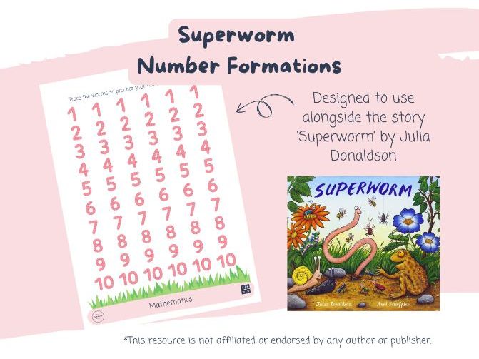 Superworm Number Formations
