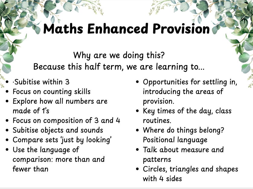 Enhanced Provision Posters Autumn 1