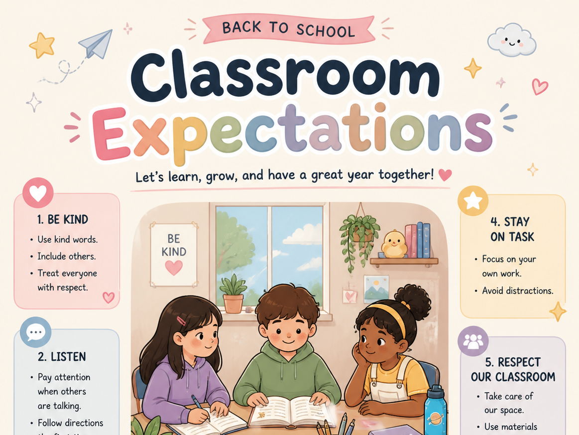 Back to School Educational Posters I Pack 02