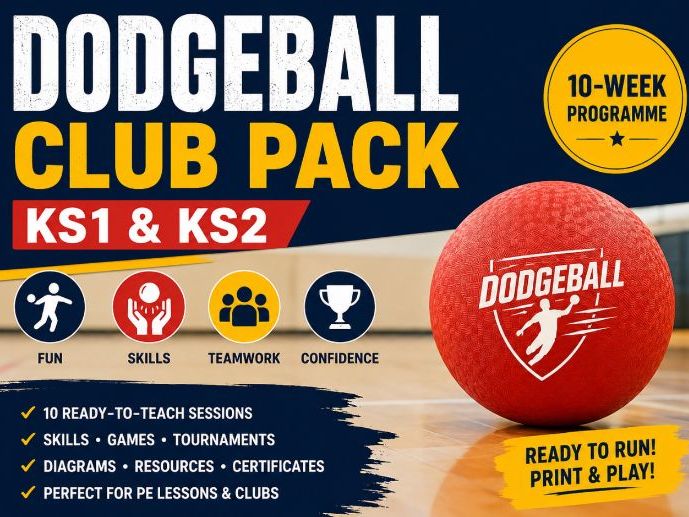 Ultimate Primary School Dodgeball Club Pack - KS1 and KS2