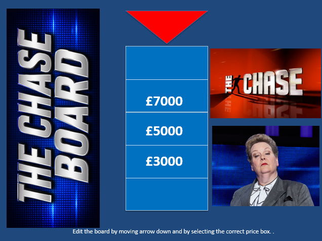 Classroom The Chase PowerPoint Quiz Game Template