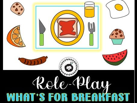 Role play Restaurant Café Printables for kindergarten - what's for breakfast