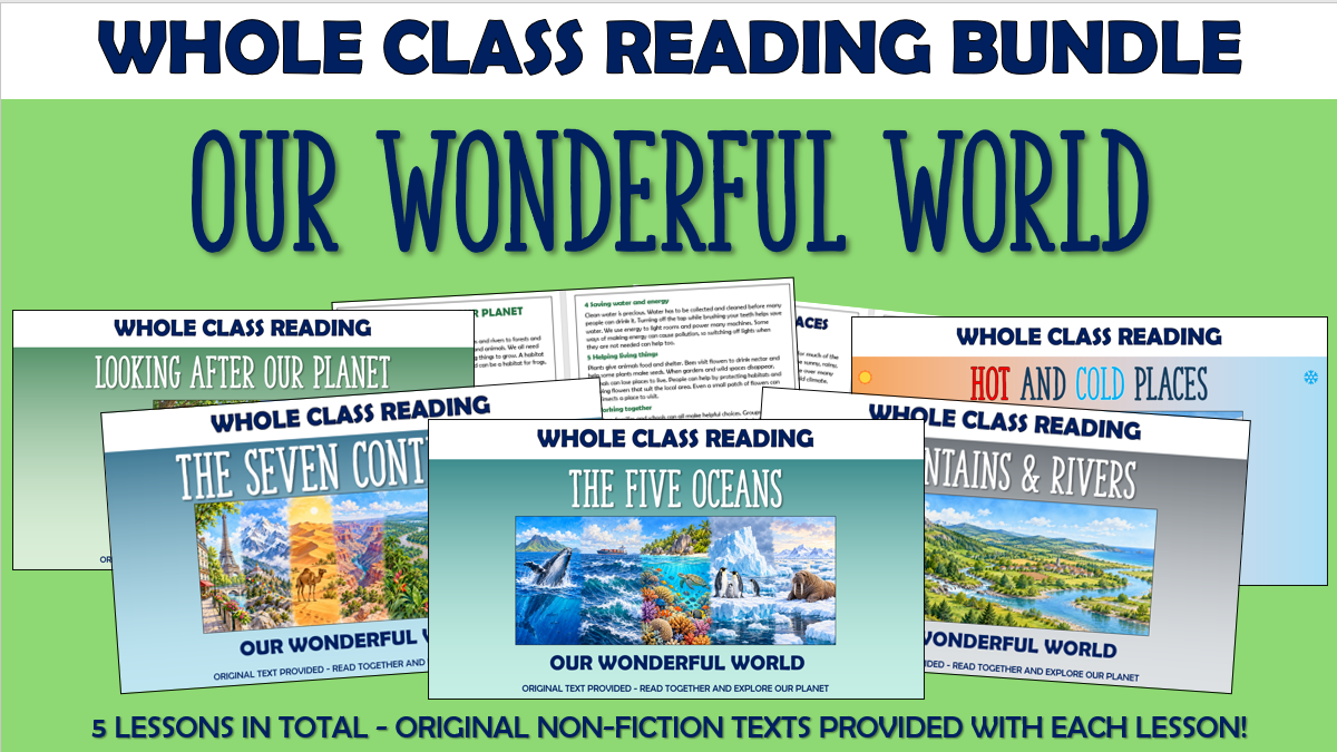 Our Wonderful World - KS1 Whole Class Reading Bundle!