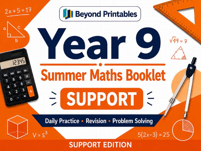 Yr 9 Summer Maths HW Support Edition (BOOKLET)