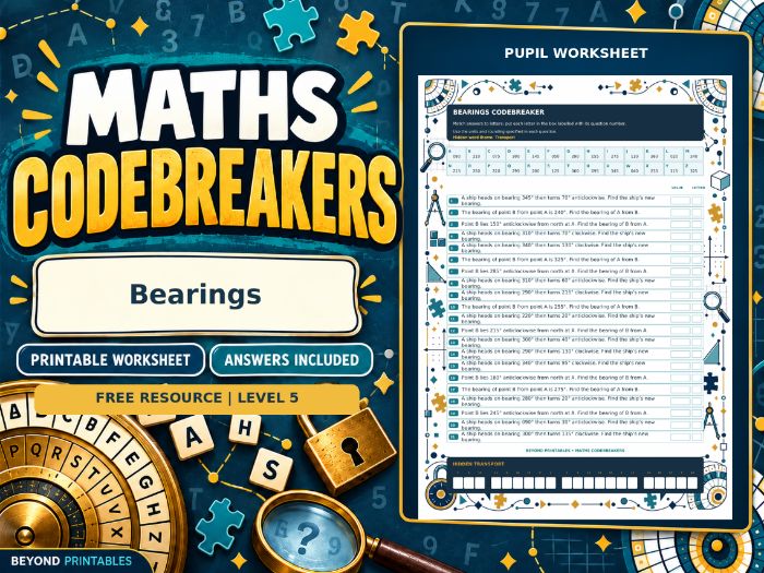 FREE Bearings | Maths Codebreaker | Answers Included