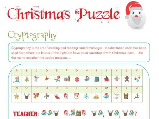 Christmas Cryptography - A Computational Thinking Puzzle