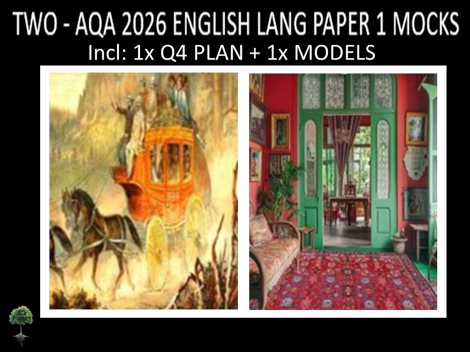 TWO - AQA PAPER 1 | 2026 FULL MOCKS | Q4 PLAN | MODELS