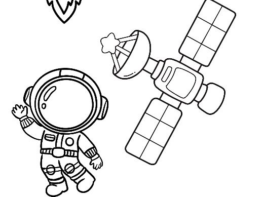 Space Colouring & Painting Sheets – 3 Designs