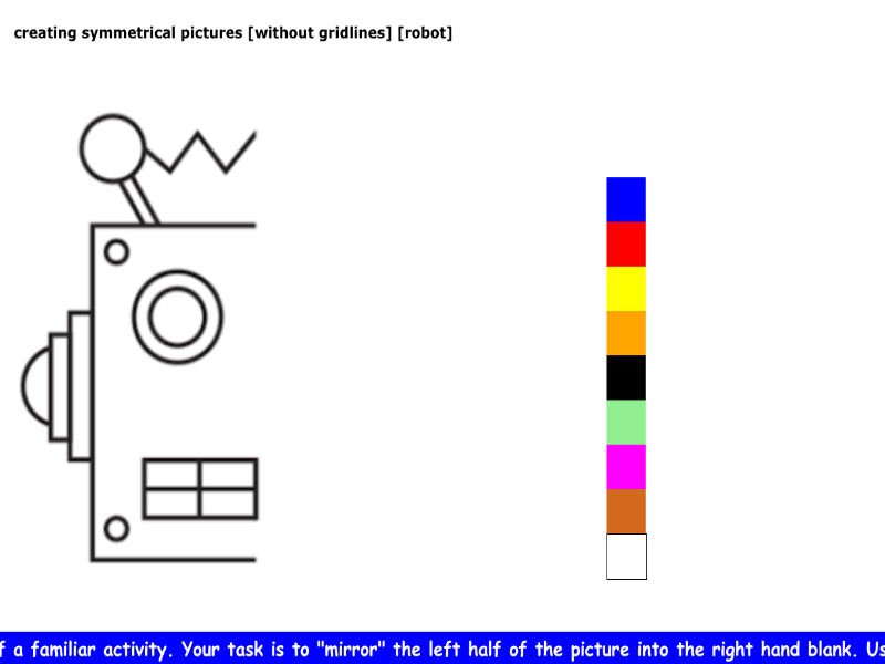 creating symmetrical picture [without gridlines] [robot]