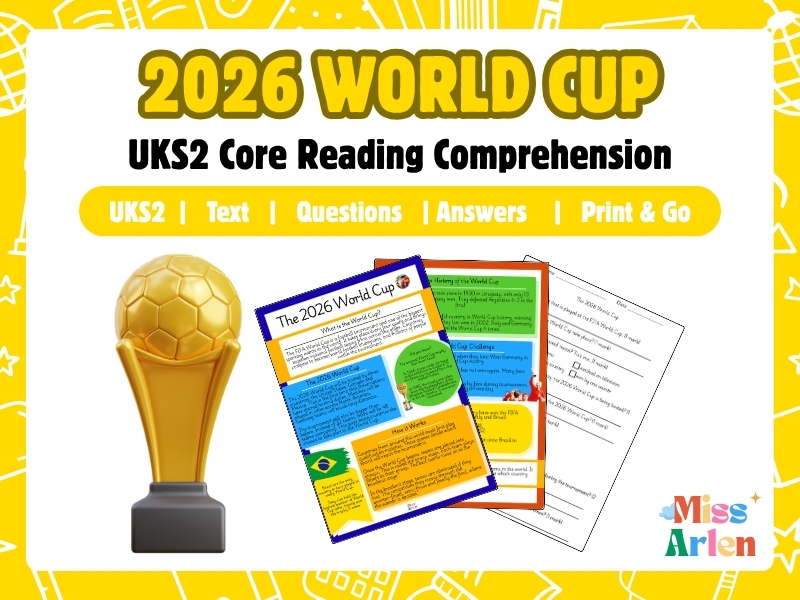 Upper KS2 Core Reading Comprehension - The FIFA World Cup 2026 (SATs-style questions)
