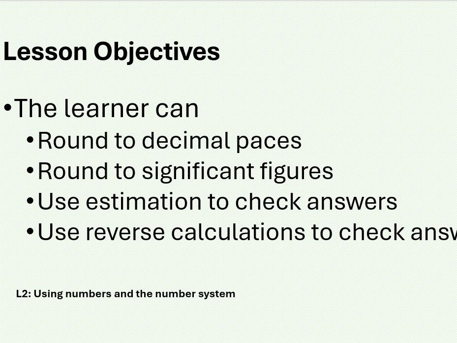 Estimation and rounding Maths Functional Skills L2 GCSE Full Lesson