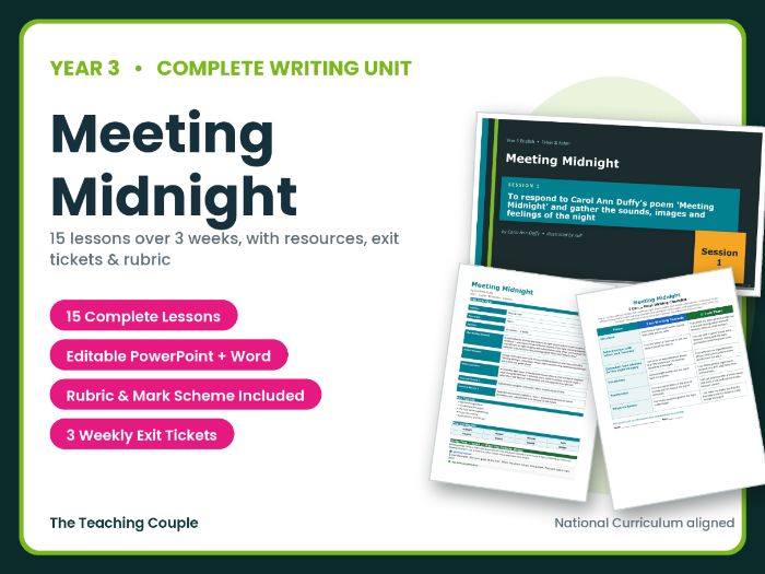 Meeting Midnight | Year 3 English Unit | 15 Complete Lessons + Resources + Mark Scheme