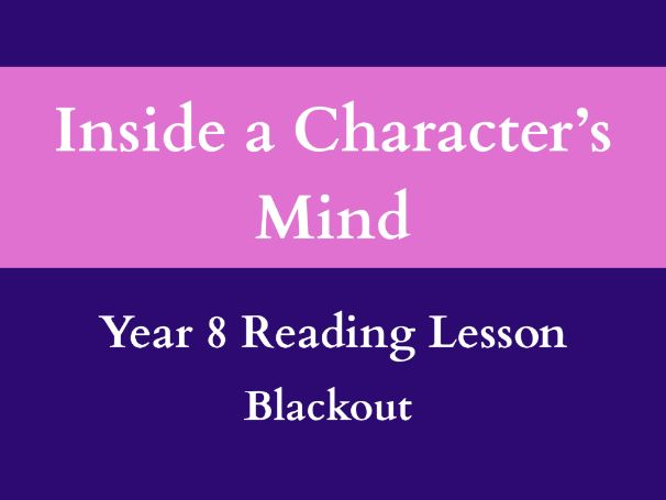 Blackout — Reading Lesson | Anger & Loss of Control | Year 8 (KS3)