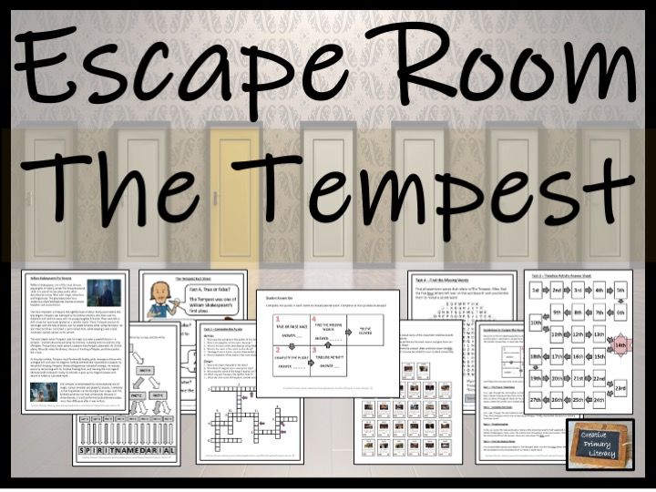 The Tempest Escape Room Activity