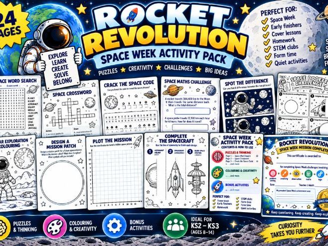 Rocket Revolution: World Space Week Puzzle & Activity Pack