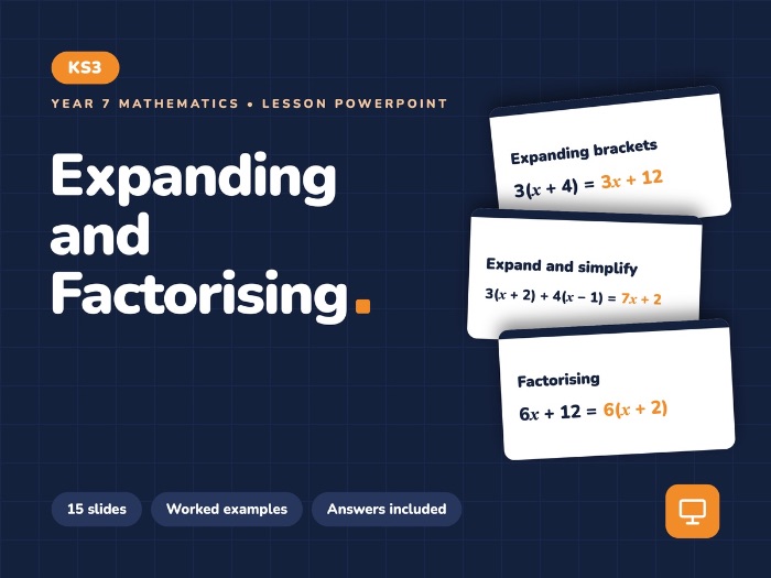 Year 7_Expanding_and_Factorising | Lesson PowerPoint