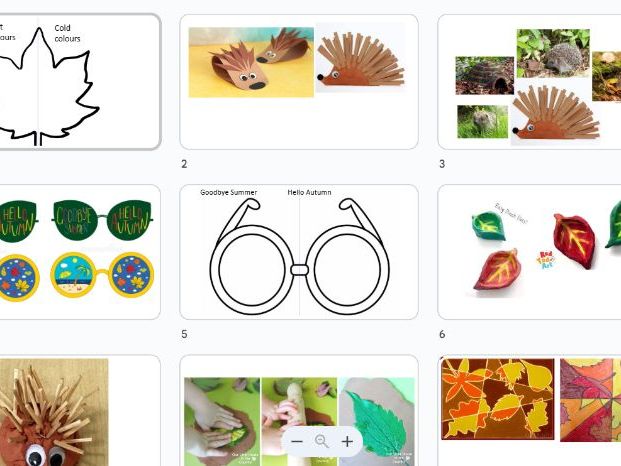 Autumn and Halloween art activity suggestions
