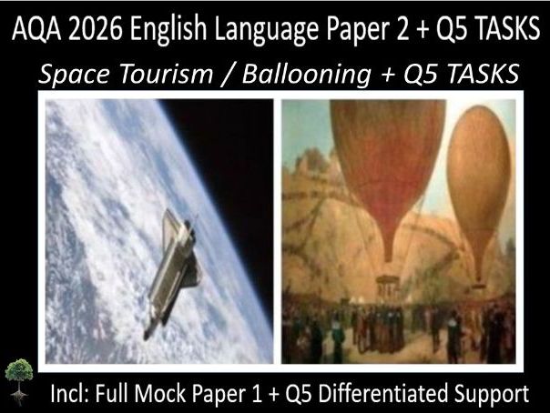 One AQA 2026 English Language Paper 2 Mock | Q5 TASKS - (Spa)