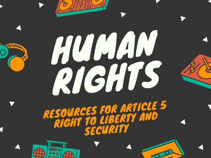 HUMAN RIGHTS ARTICLE 5 COMPLETE