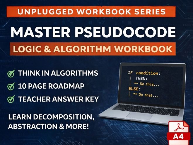 Pseudocode Masterclass Pro: The 10-Page Logic & Algorithm Workbook