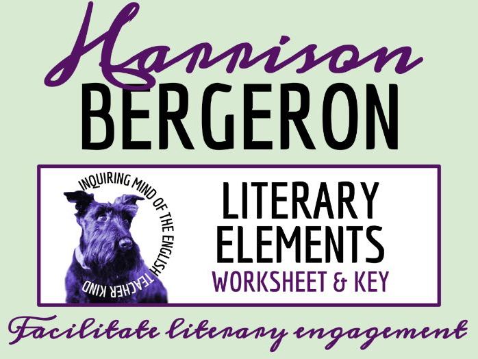 "Harrison Bergeron" Literary Devices Worksheet | Figurative Language and Satire in Science Fiction