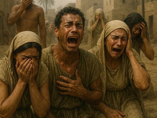 0075 BIBLE VISUAL REGISTER    EXODUS 11     MOSES WARNS THE PEOPLE