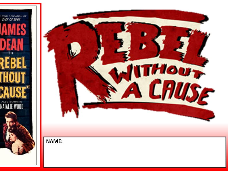 GCSE Film Studies - Rebel Without a Cause