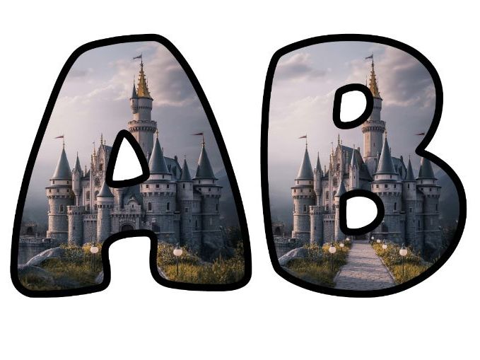 Fairytale Castle Prince Alphabet Lettering Set | Classroom Display | Upper & Lowercase, 0-9