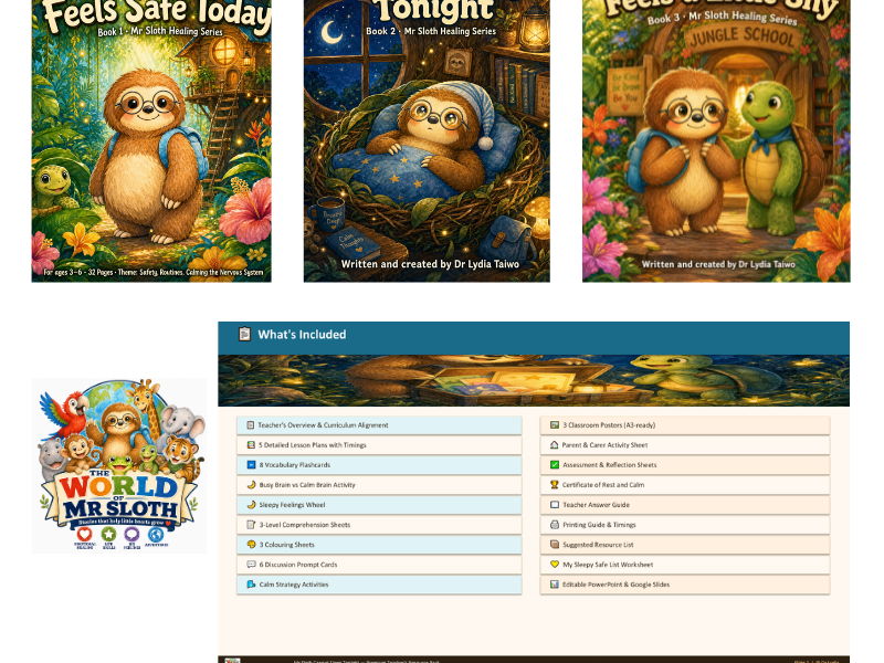 The World of Mr Sloth™ Emotional Regulation & PSHE Bundle | EYFS, KS1 & KS2 | 15 Lessons