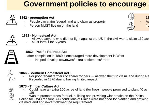 American West GCSE revision  (narrative account)