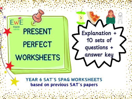 Present Perfect Worksheet including 4 activities with Answers