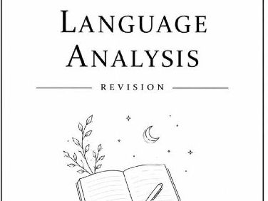 Language Analysis form time revision booklet