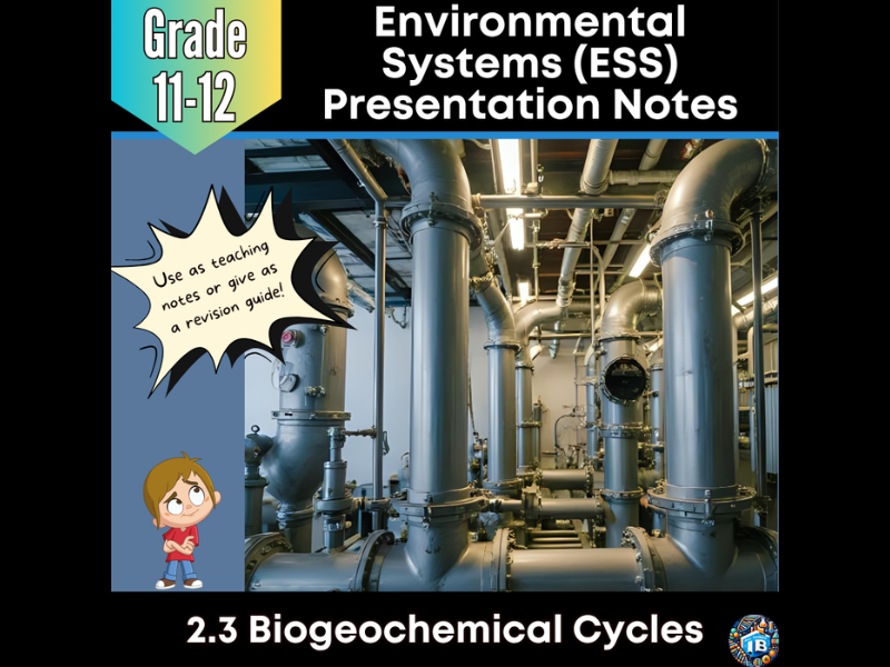 IB DP ESS 2.3 Biogeochemical Cycles - Teaching Notes & PowerPoint 2026