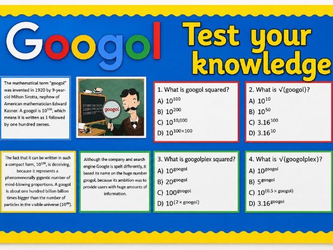Googol Maths Display Secondary