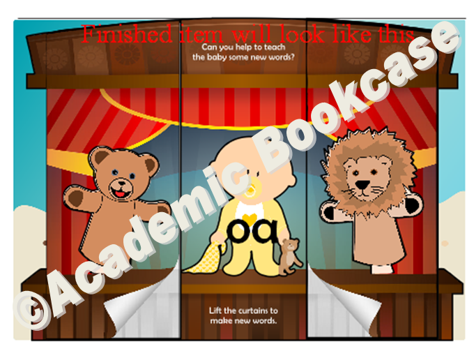 Puppet theatre word maker Phase 3 'oa' words Teaching Resources