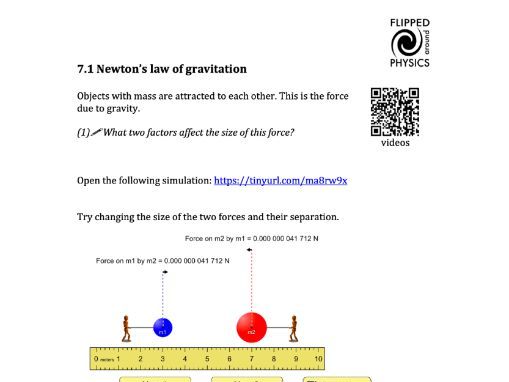 Newton's law of gravitation