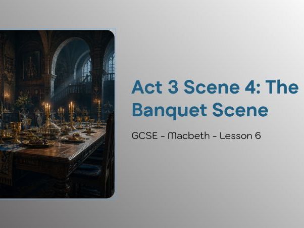 GCSE Macbeth Lesson 6: Paranoia, Power & Macbeth’s Breaking Point