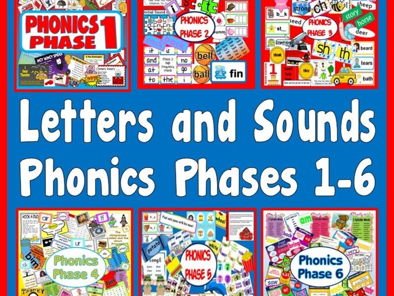 *PHONICS PHASES BUNDLE* PHASE 1, 2, 3, 4, 5, 6 - EARLY YEARS, KEY STAGE 1-2, SPELLINGS, READING, LETTERS AND SOUNDS, WRITING, ALPHABET