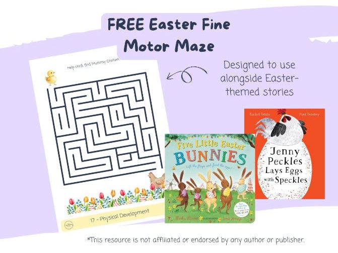 FREE Easter Fine Motor Maze
