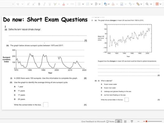 Revision lesson - Impacts of climate change on the UK _GCSE Geography