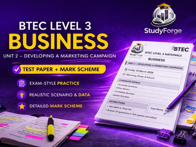 Unit-2  Predicted BTEC Level 3 Developing a Marketing Campaign 2026