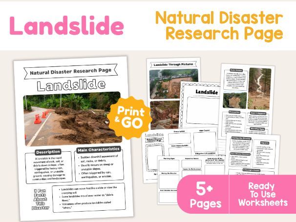 Landslide Research Page | Earth Science and Natural Hazards
