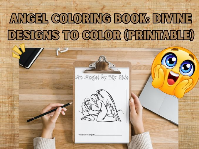 Angel Coloring Book : Divine Designs to Color (Printable)