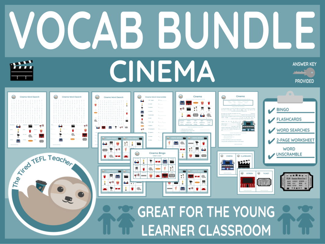 ESL Cinema Vocabulary Bundle