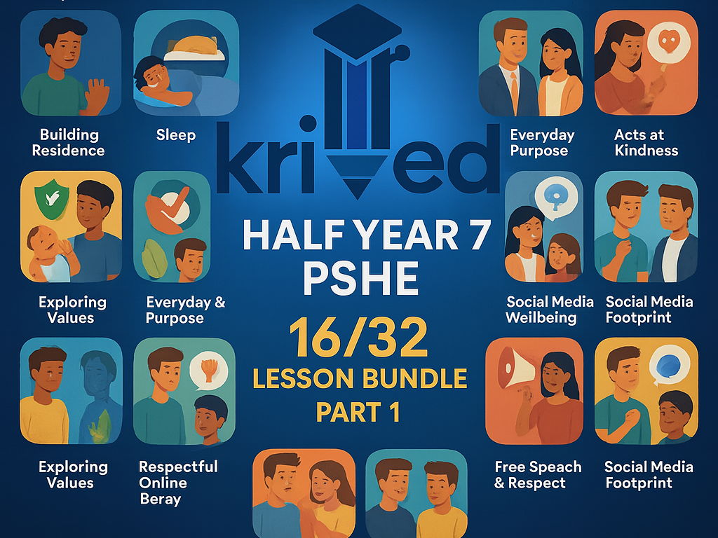 Part 1 Year 7 PSHE Half Year Lesson Bundle – 16 Ready-to-Teach Lessons Covering the half the year