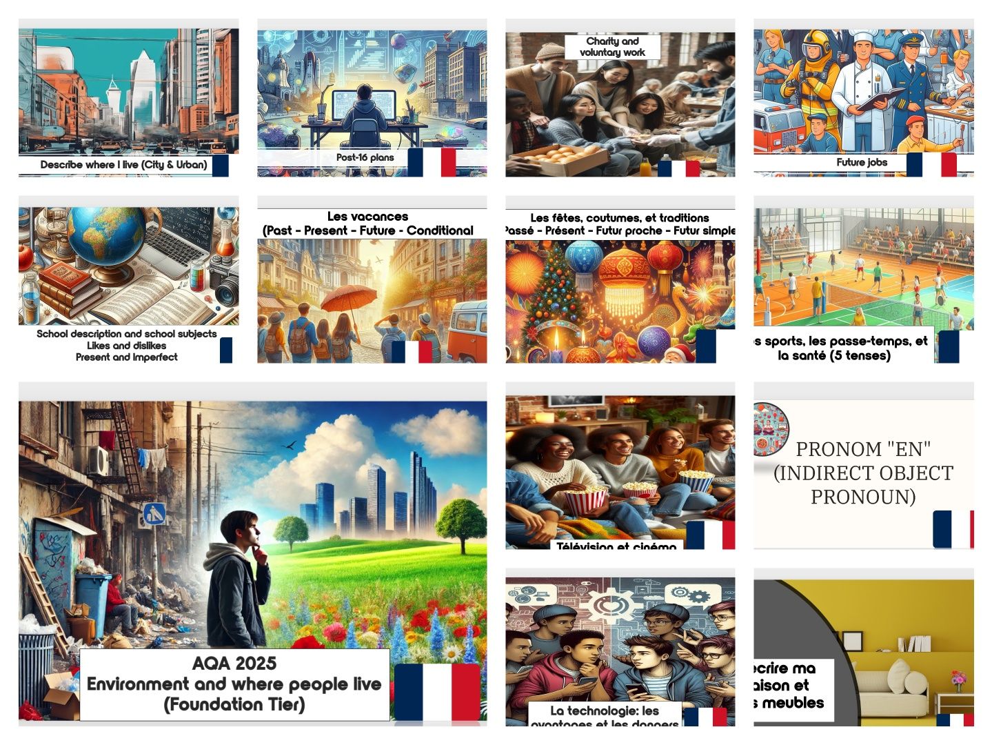 YEAR 11 FRENCH EPI BUNDLE / GCSE FRENCH BUNDLE 3