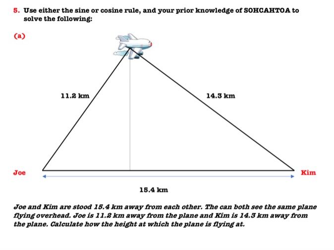 Area of a Triangle, Sine Rule and Cosine Rule Revision